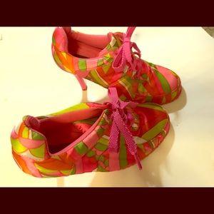 Collection Carrini Size 9 Psychedelic  High Heels